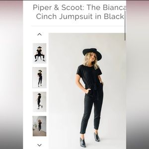 Piper & Scoot-XL-Bianca Jumpsuit in black